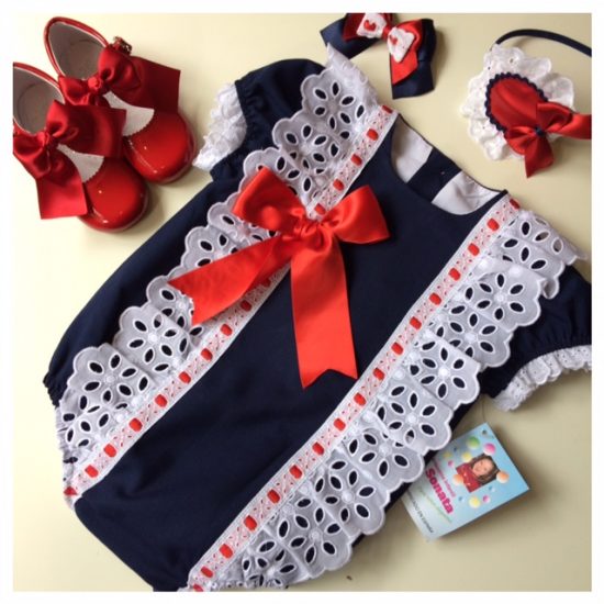 RB Navy Romper