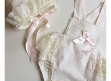 Cream Ruffle RB Romper