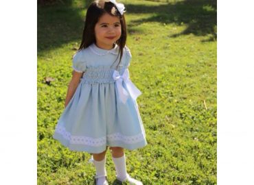 RB Baby Blue Smocked Dress