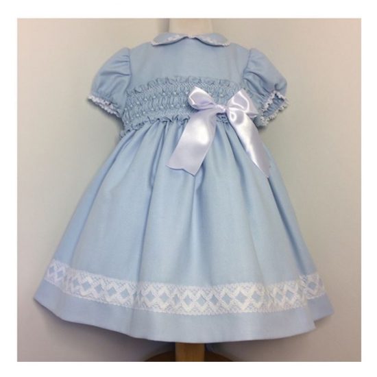 RB Navy Smocked Dress - Image 4