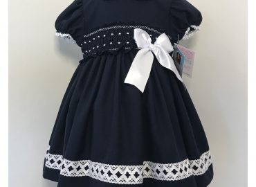 RB Navy Smocked Dress