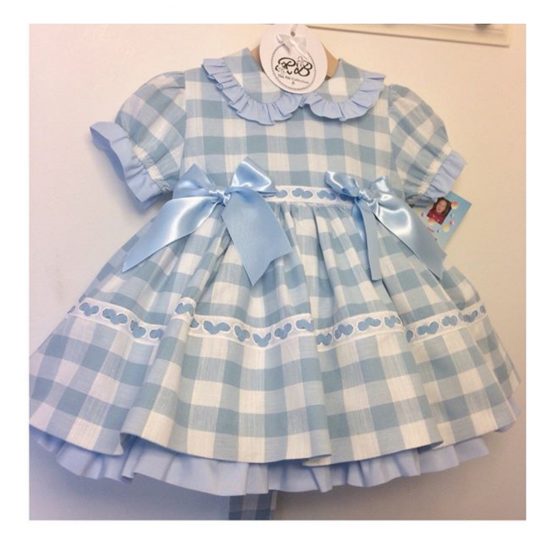 RB Gingham Blue Dress
