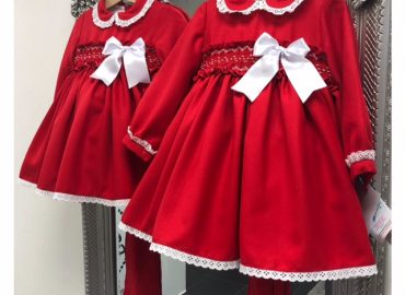 RB Red Smocked Dress