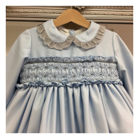RB Baby Blue & Grey Smocked - Image 2