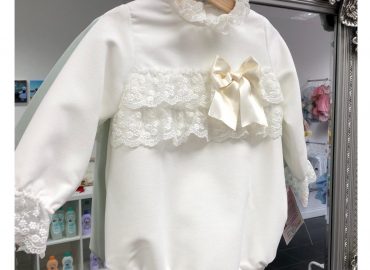 RB Cream Velvet Romper