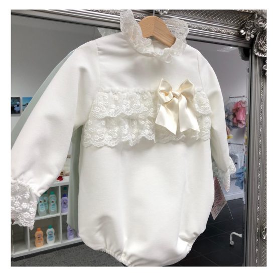 RB Cream Velvet Romper