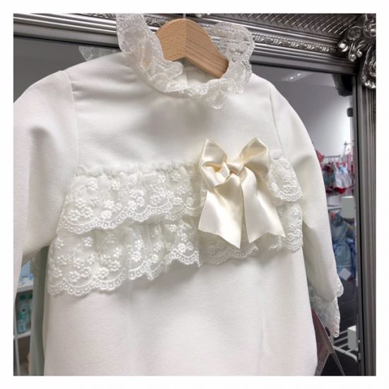RB Cream Velvet Romper - Image 2