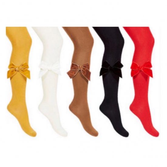 Condor Velvet Bow Tights - Image 3