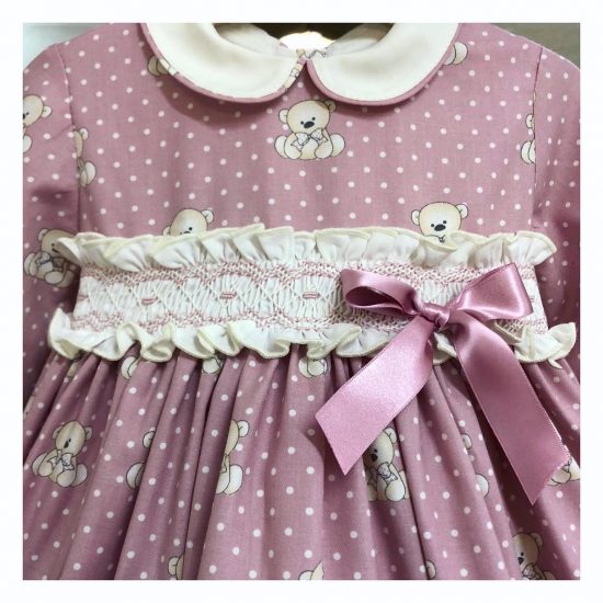Pink RB Sleeveless Teddy Smocked - Image 2