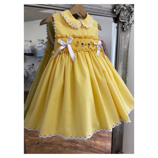 Easter RB Chick Smocked Dress
