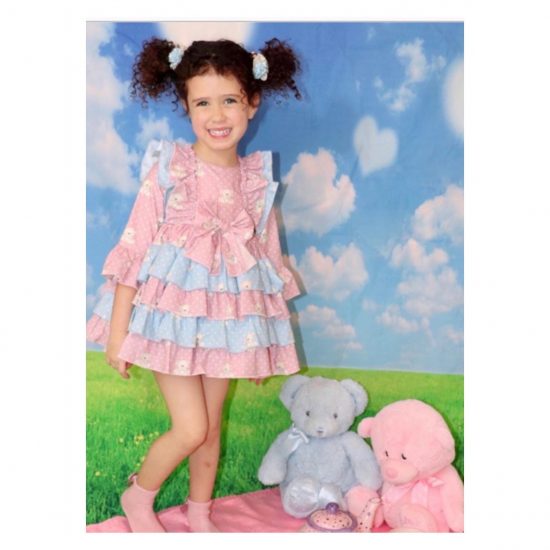 RB Teddy Print Ruffle Dress - Image 8
