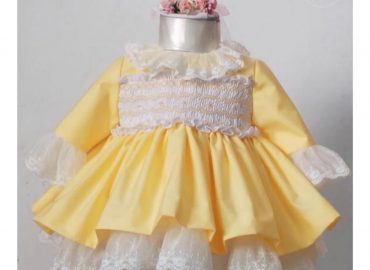 Sonata Yellow Easter Smocked Dress