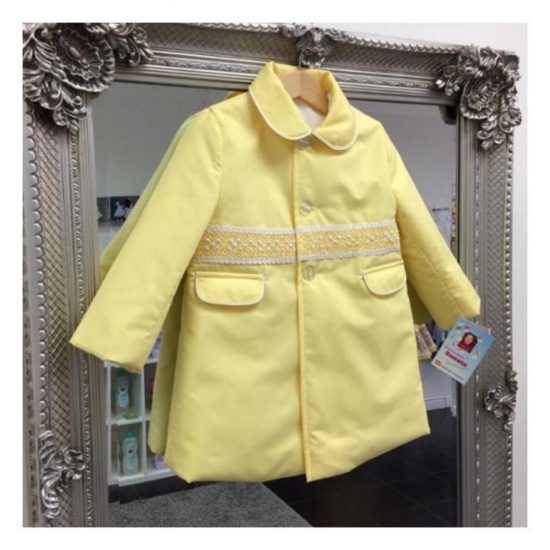 Easter RB Yellow Smocked Coat