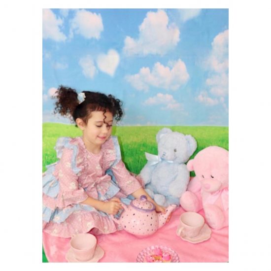RB Teddy Print Ruffle Dress - Image 6