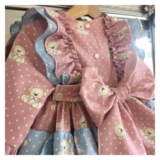 RB Teddy Print Ruffle Dress - Image 5