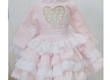 Pink RB Ruffle Skirt