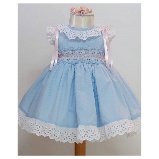 Blue Sonata 322 Smocked Dress