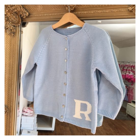 Blue MC Knitted Cardigan