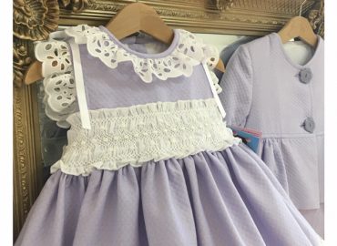 Baby Lilac & White Dress
