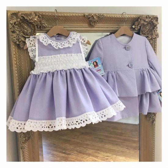 Lilac Smocked 322 Liberty Set