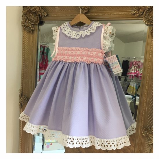 Baby Pink & Lilac Smocked