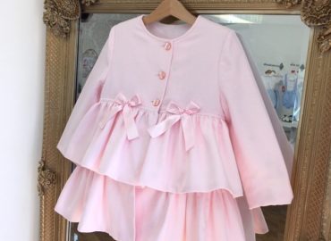 Baby Pink Liberty Ruffle Coat