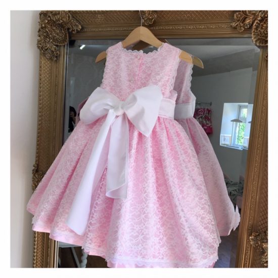 Baby Pink Satin RB Ruffle - Image 3