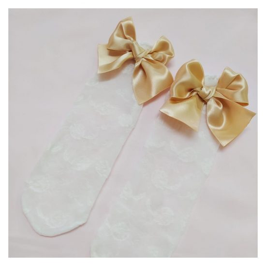 Christmas RB Lace Bow Socks - Image 4