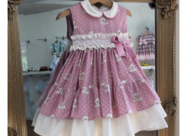 Pink RB Sleeveless Teddy Smocked