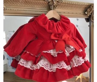 Baby Christmas Red RB Ruffle