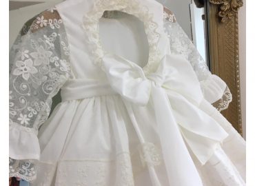 A Baby Cream & Lace SA Dress