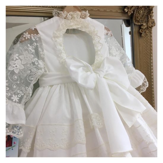 A Baby Cream & Lace SA Dress