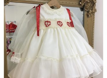 RB Red Heart Smocked Organza