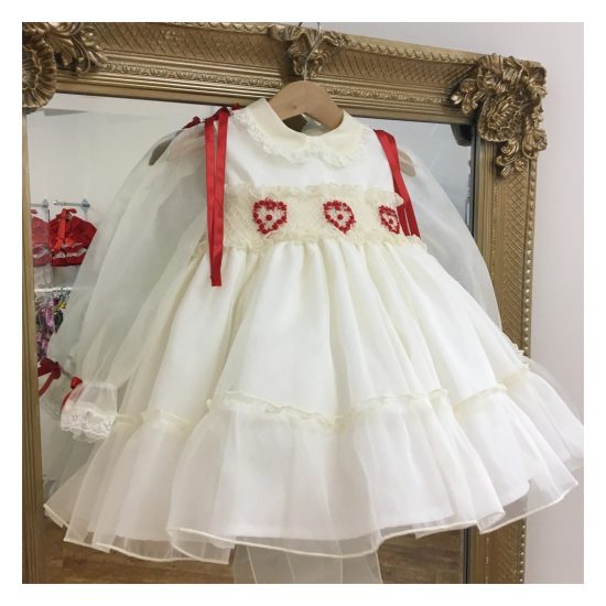 RB Red Heart Smocked Organza