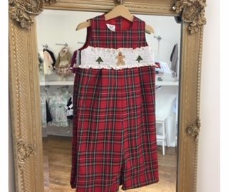 Christmas Tartan Smocked Set