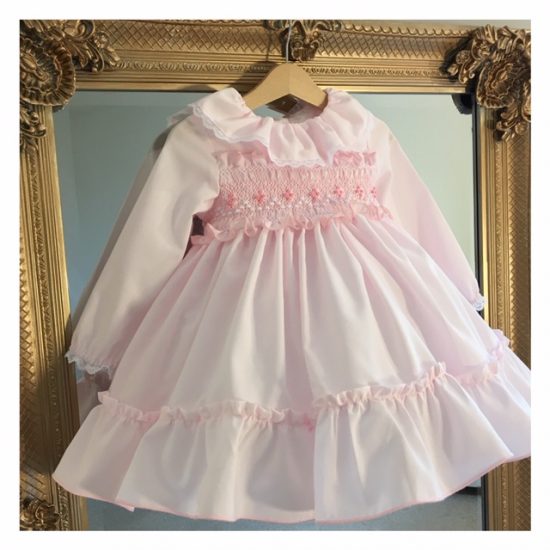 Pink Ruffle Sonata Smocked Dress - Image 2