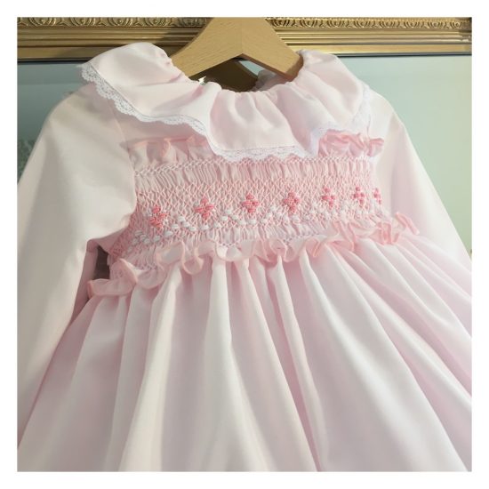 Pink Ruffle Sonata Smocked Dress