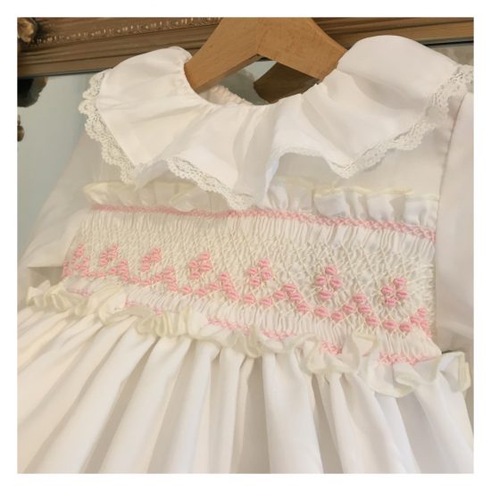 Pink Ruffle Sonata Smocked Dress - Image 3