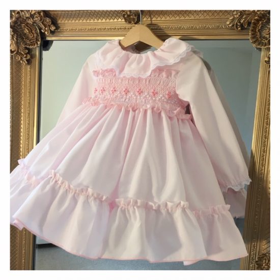 Pink Ruffle Sonata Smocked Dress - Image 4