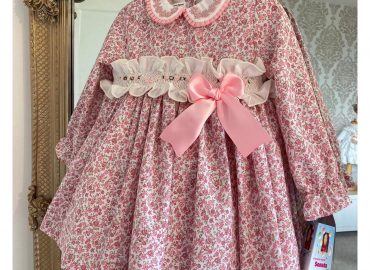 Sonata Pink Flores Smocked