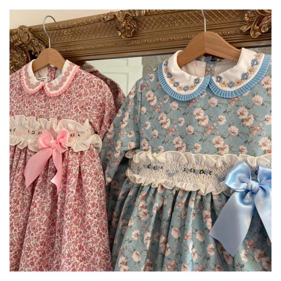 Sontata Blue Flores 14 Smocked - Image 2