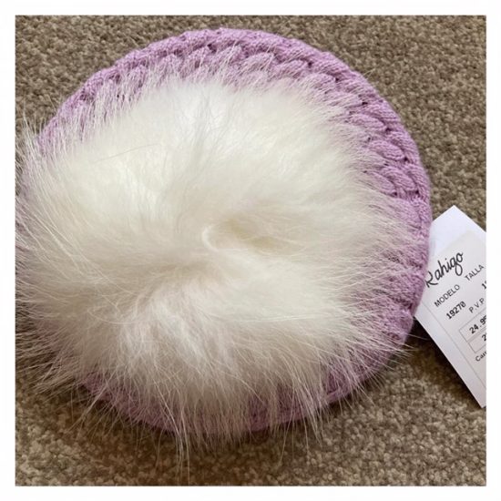 18M Lilac Knitted Beret