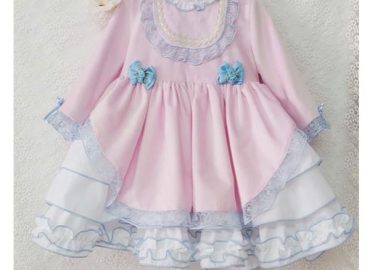 Baby Blue & Pink Velvet Ruffle Sonata