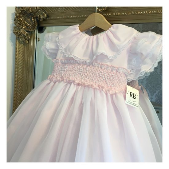 Bow Smocked RB Organza Dress - Image 4