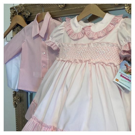 Bow Smocked RB Candystripe Dress - Image 3