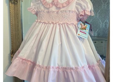 Bow Smocked RB Candystripe Dress