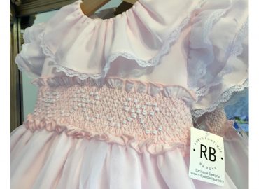 Bow Smocked RB Organza Dress