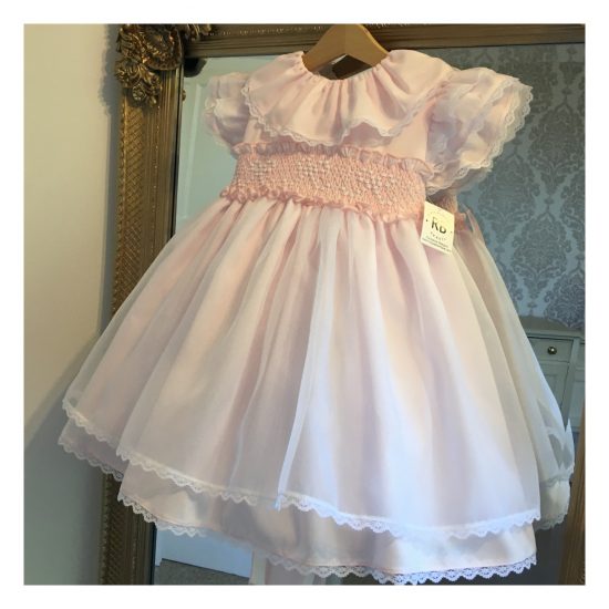 Bow Smocked RB Organza Dress - Image 3