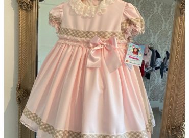 A Baby Pink & Camel RB Dress