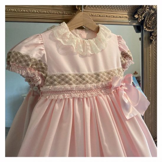 A Baby Pink & Camel RB Dress - Image 3
